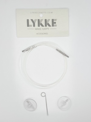Прозрачная леска для съемных спиц Lykke (CLEAR SWIVEL CORDS) , длина 100 см