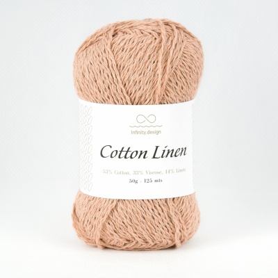 Лот № 59. Пряжа Infinity Cotton Linen (3532 Nude, 4 мотка)