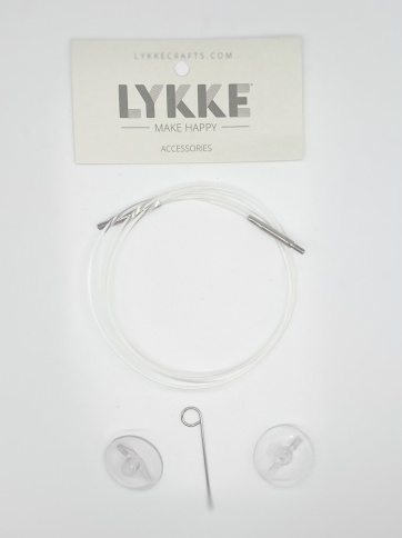 Прозрачная леска для съемных спиц Lykke (CLEAR SWIVEL CORDS) , длина 80 см фото 1